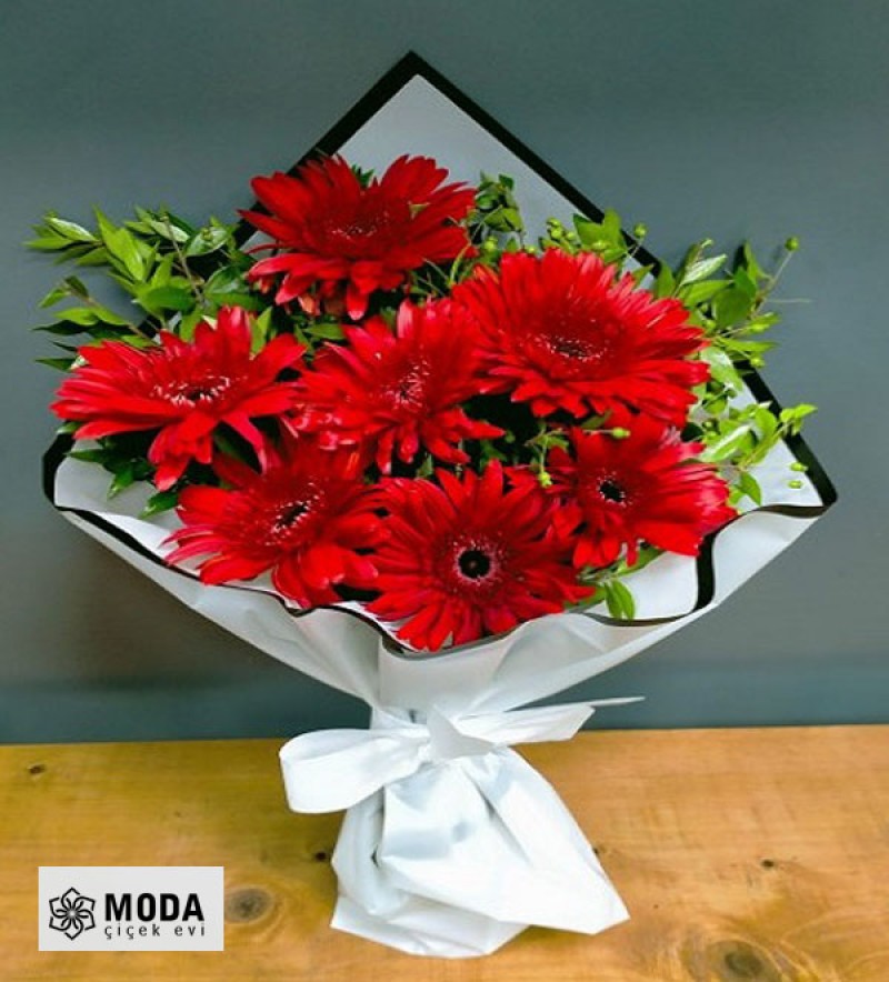 Kırmızı Gerbera Buketi